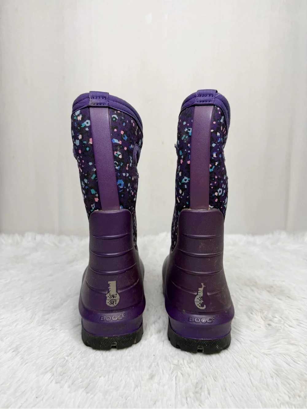 BOGS / Purple Spotted Neo Classic Winter Snow Boots / 12 (kids)